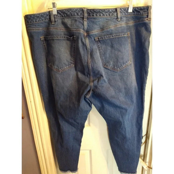 Torrid Distressed Jeans Button Fly Raw Hem High Waisted Sz 24S - Picture 7 of 12